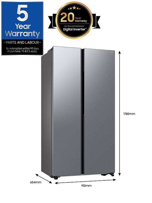 Samsung Series 6 RS57DG400EM9 American-Style Smart Fridge Freezer with SpaceMax™ technology - Gentle Silver Matt - Image 7